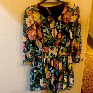 For Love and Lemons floral open back dress. NWT size xs